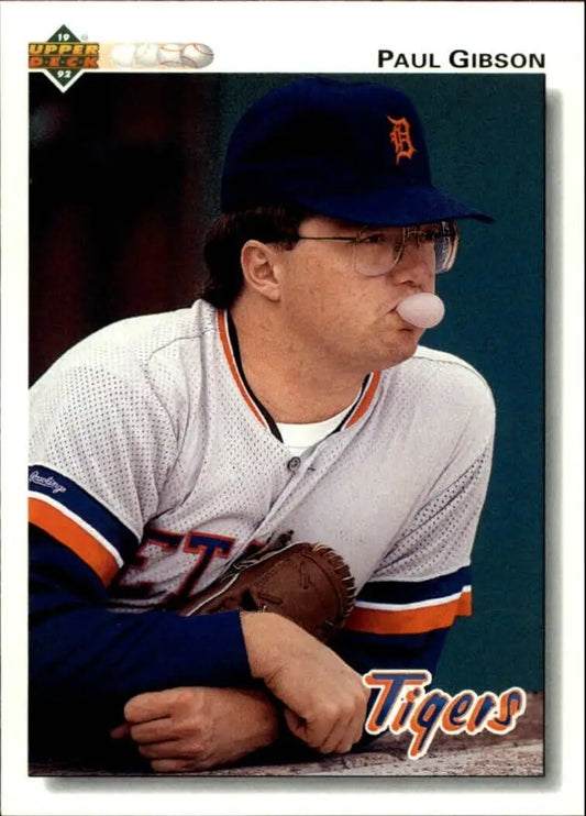 Paul Gibson 1992 Upper Deck MLB #489 Baseball Card Detroit Tigers - Baseball Card Single