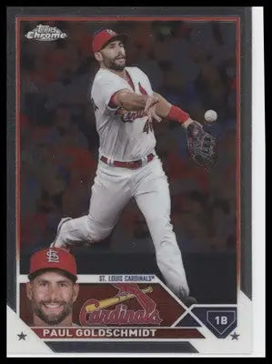 Paul Goldschmidt 2023 Topps Chrome #220 St. Louis Cardinals - Baseball Card Single