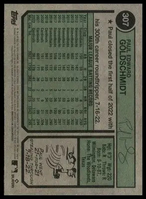 Paul Goldschmidt 2023 Topps Heritage #307 St. Louis Cardinals - Baseball Card Single