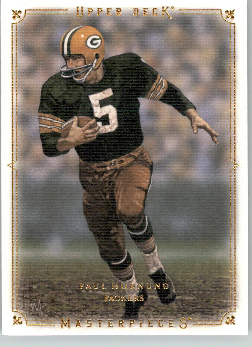 Paul Hornung - 2008 Upper Deck Masterpieces - #67 - Football - Football Card Single