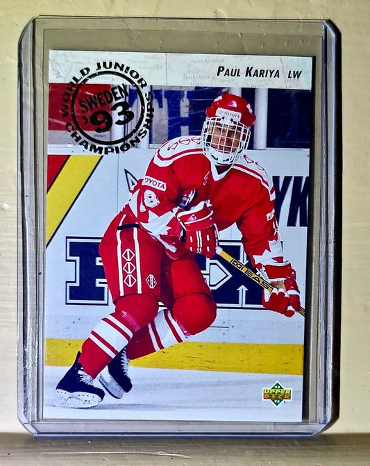 Paul Kariya 1992-93 Upper Deck World Junior Championships #586 Hockey Card - Hockey Card Single