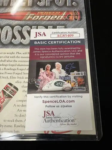 JSA authentication card for Paul Konerko autographed signed auto baseball cover