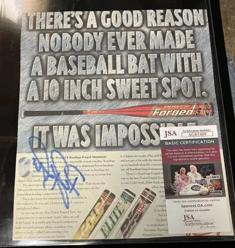 Paul Konerko autographed signed baseball bat advertisement featuring AUTO 1997 cover
