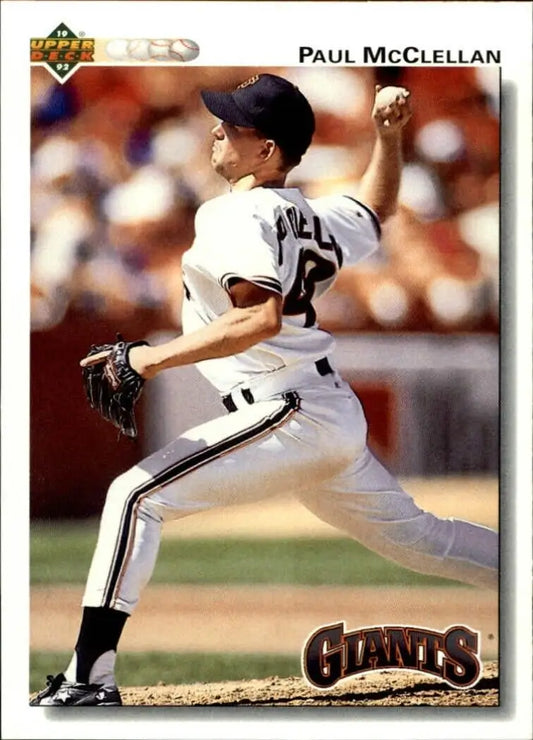 Paul McClellan 1992 Upper Deck MLB #563 Baseball Card San Francisco Giants - Baseball Card Single