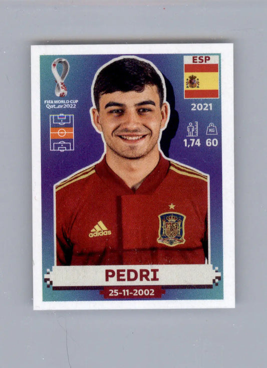 Pedri - 2022 Panini FIFA World Cup: Qatar - #ESP 13 - Soccer - Soccer Card Single