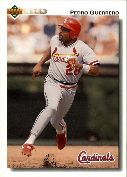 Pedro Guerrero 1992 Upper Deck MLB #357 Baseball Card St. Louis Cardinals - Baseball Card Single