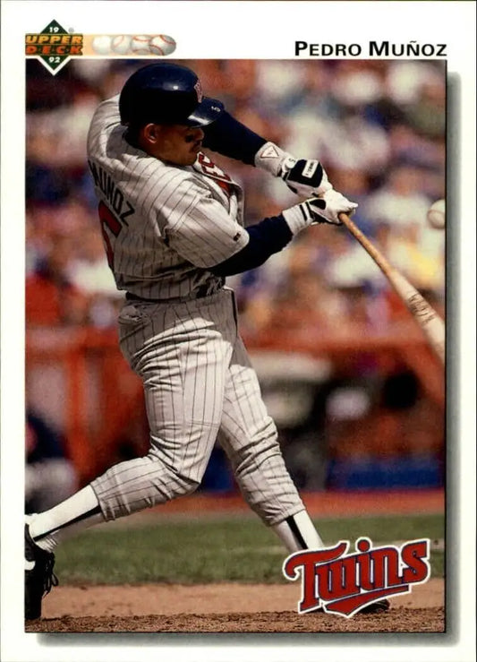 Pedro Munoz 1992 Upper Deck MLB #764 Baseball Card Minnesota Twins - Baseball Card Single