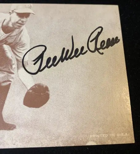 Pee Wee Reese JSA Signed Vintage Blank Back 1947-66 Exhibit Dodgers Auto - Sports Memorabilia