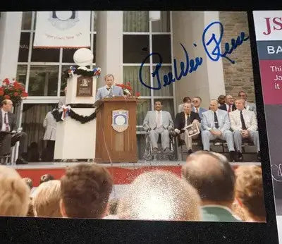 Pee Wee Reese Signed Vintage Personal HOF Induction Photo 1984 Dodgers JSA Auto - Sports Memorabilia