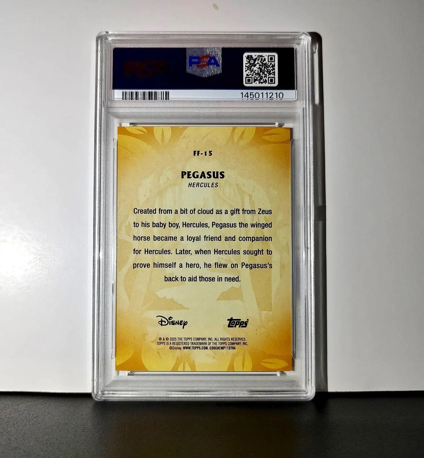 Pegasus 2025 Topps Disney #FF-15 Furry Friends Card Hercules PSA 9 - Non-Sports Card Single