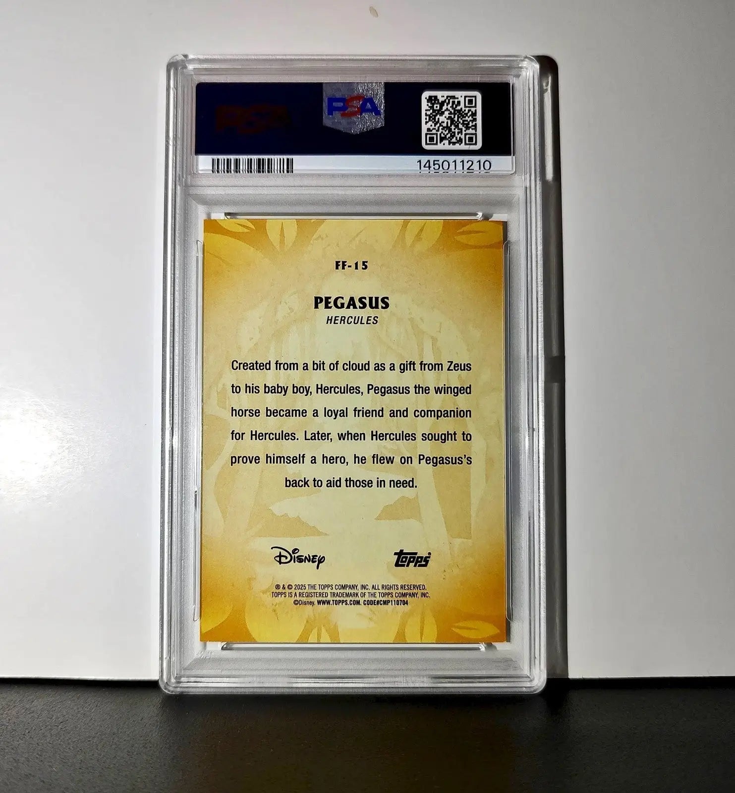 Pegasus 2025 Topps Disney #FF-15 Furry Friends Card Hercules PSA 9 - Non-Sports Card Single
