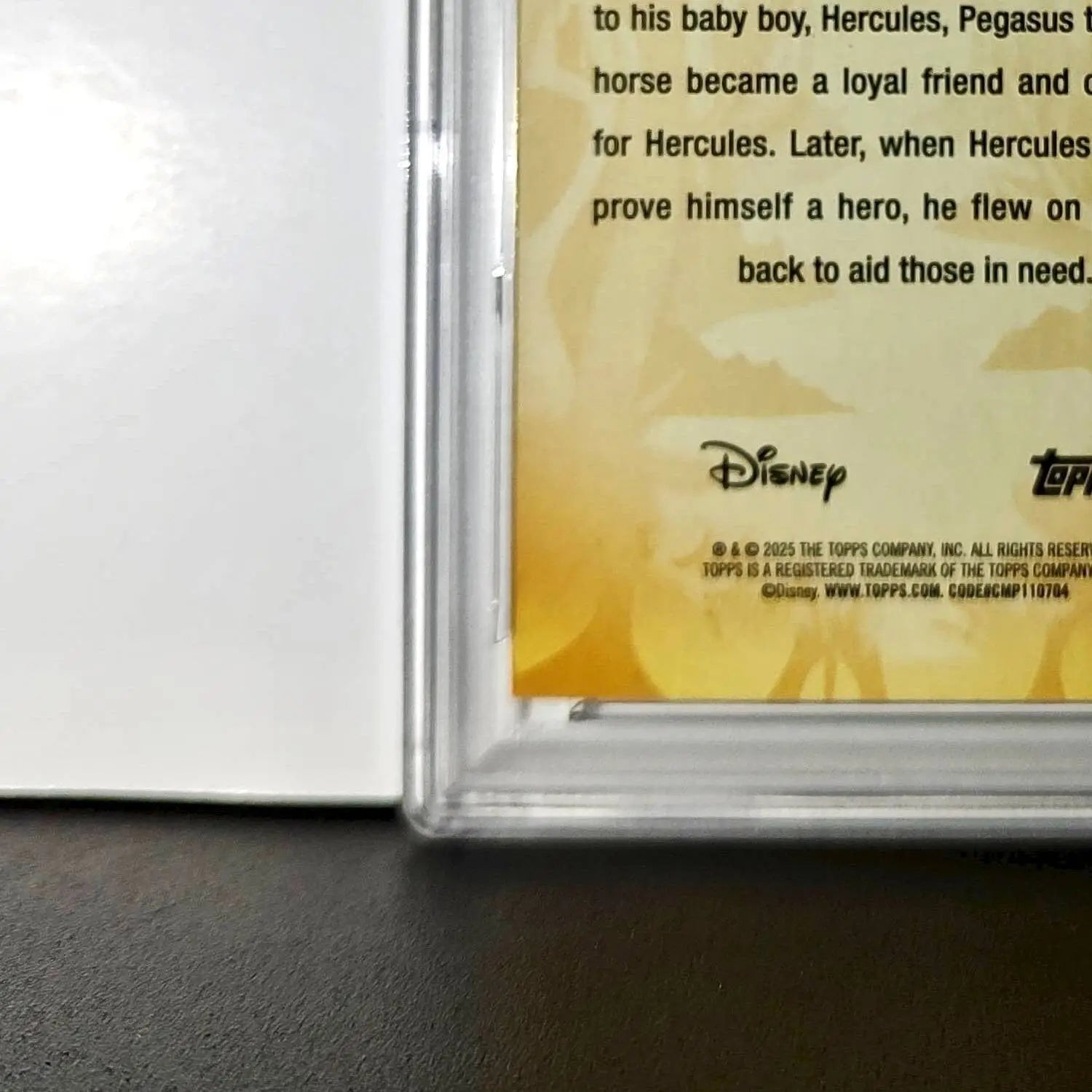 Pegasus 2025 Topps Disney #FF-15 Furry Friends Card Hercules PSA 9 Mint - Non-Sports Card Single