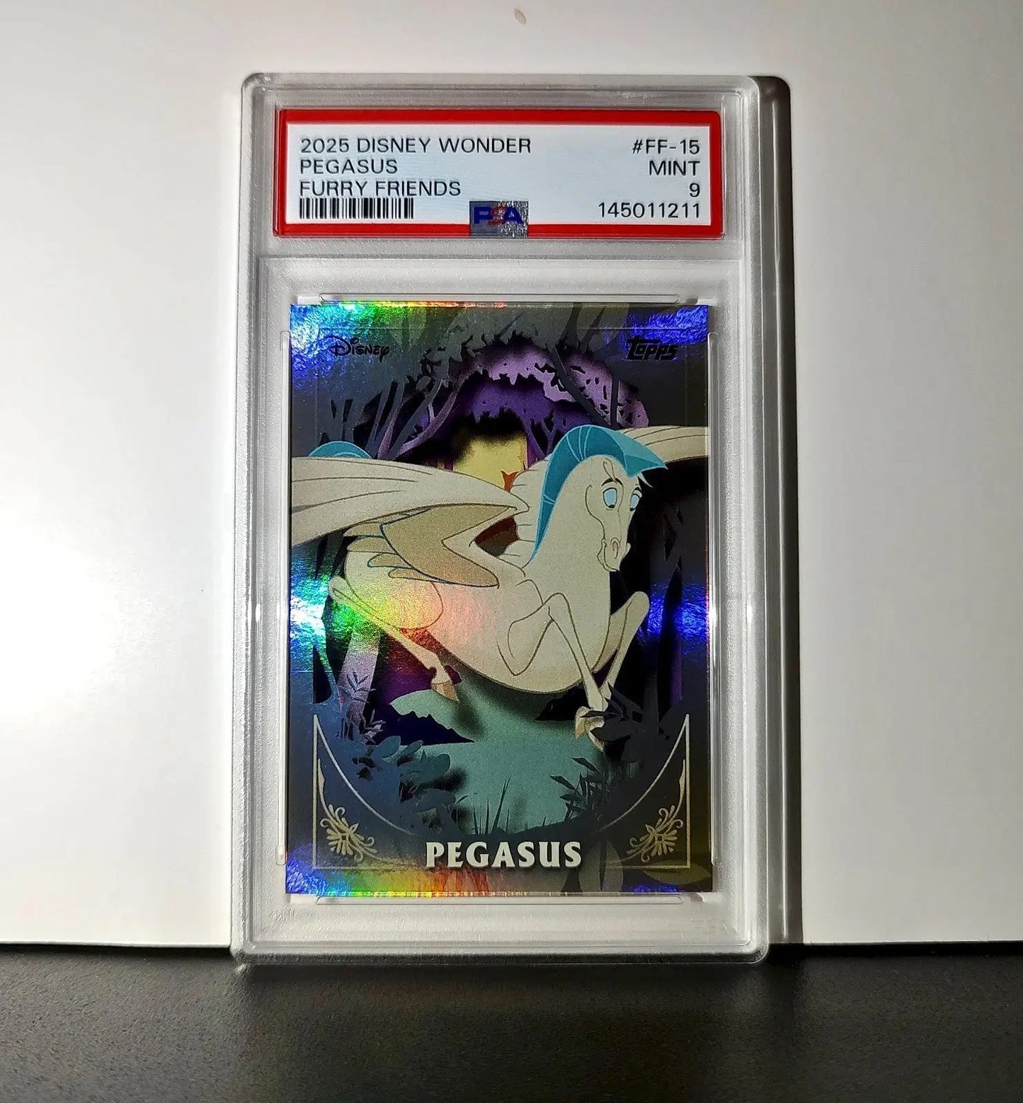 Pegasus 2025 Topps Disney #FF-15 Furry Friends Card Hercules PSA 9 Mint - Non-Sports Card Single