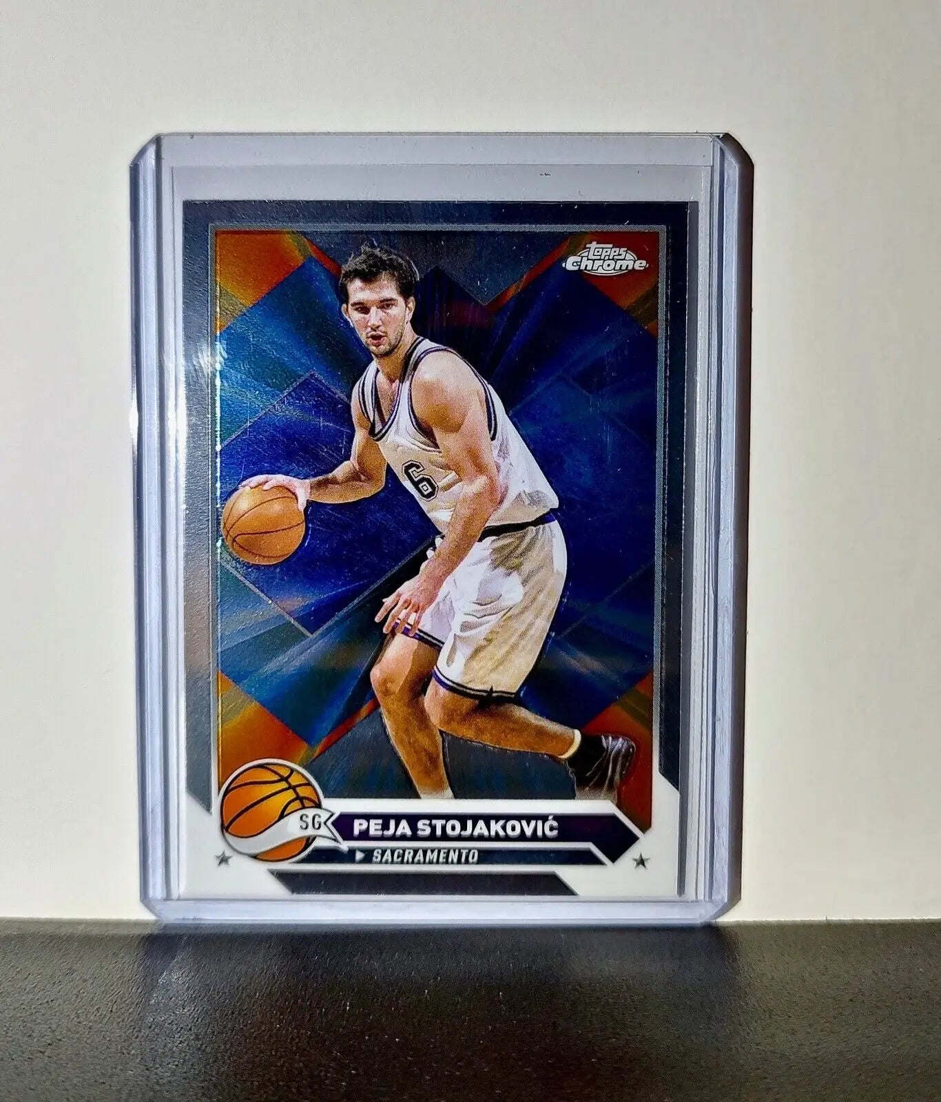 Peja Stojakovic 2023-24 Topps Chrome NBA #8 Card Sacramento Kings - Basketball Card Single
