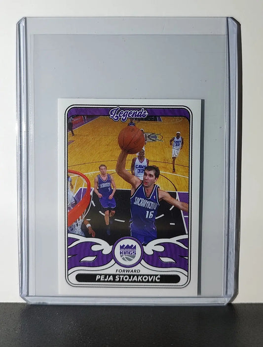 Peja Stojakovic Legends 2024-25 Panini NBA #489 Sticker Card Sacramento Kings - Basketball Card Single