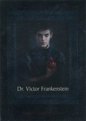Dark portrait of a figure with a red heart from Penny Dreadful Foil Parallel trading cards
