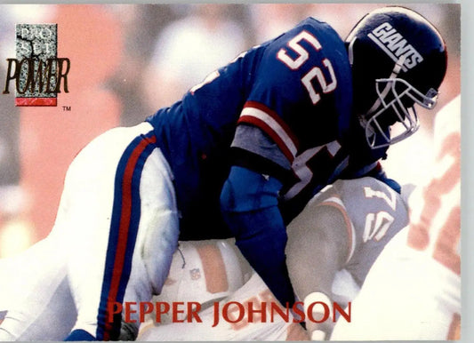 Pepper Johnson - 1992 Pro Set Power - #52 - Football - Football Card Single