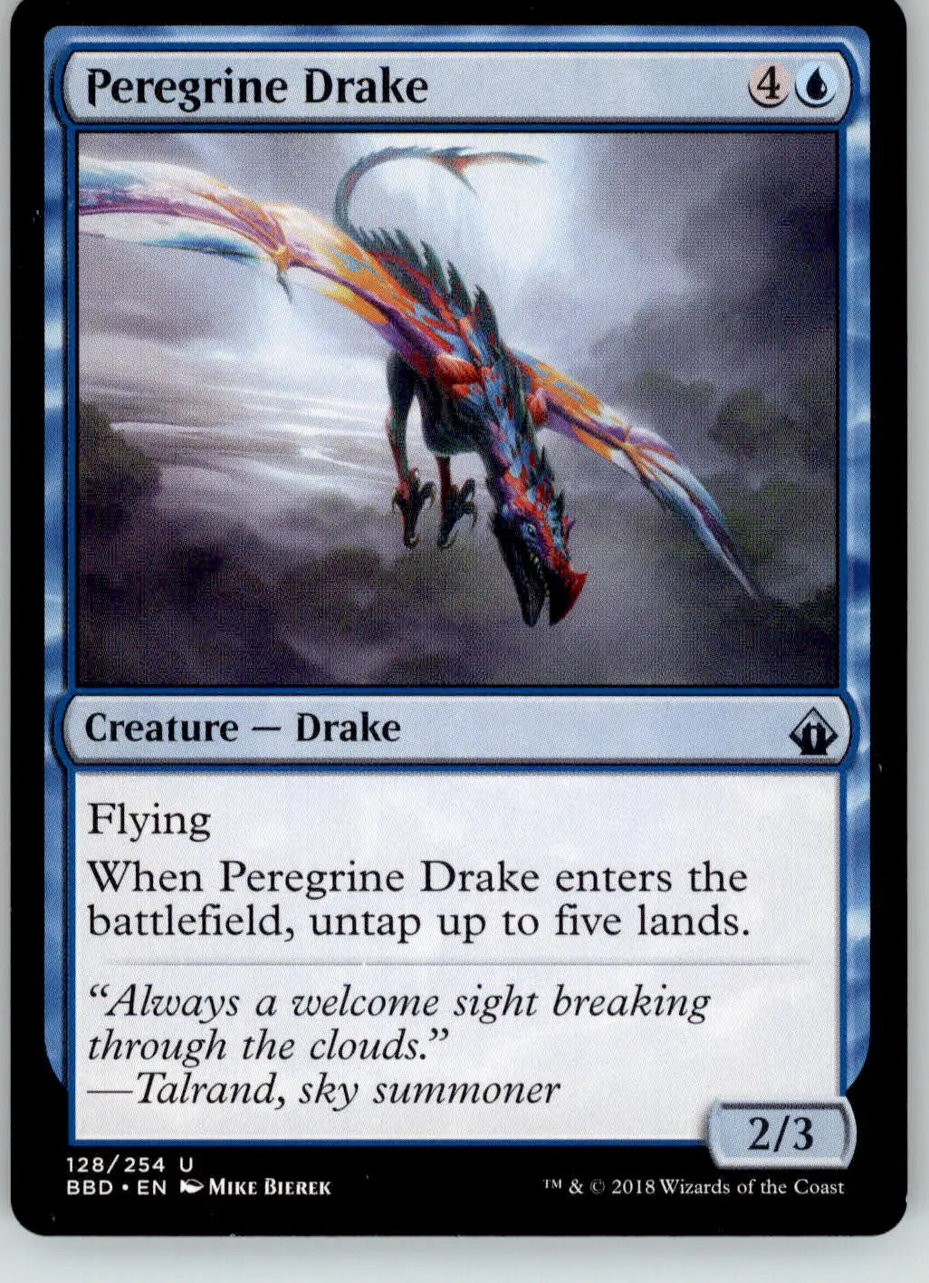 Peregrine Drake - Battlebond - 128 - LP Magic: The Gathering - Magic Card Single