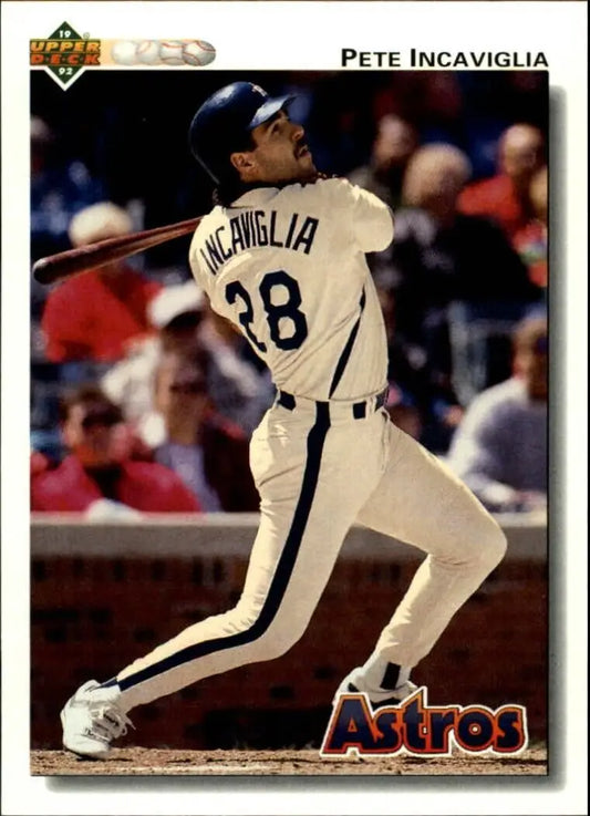 Pete Incaviglia 1992 Upper Deck MLB #759 Baseball Card Houston Astros - Baseball Card Single