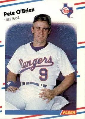Pete O’Brien - 1988 Fleer - #475 - Baseball - Baseball Card Single