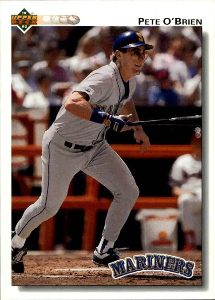Pete O’Brien 1992 Upper Deck MLB #388 Baseball Card Seattle Mariners