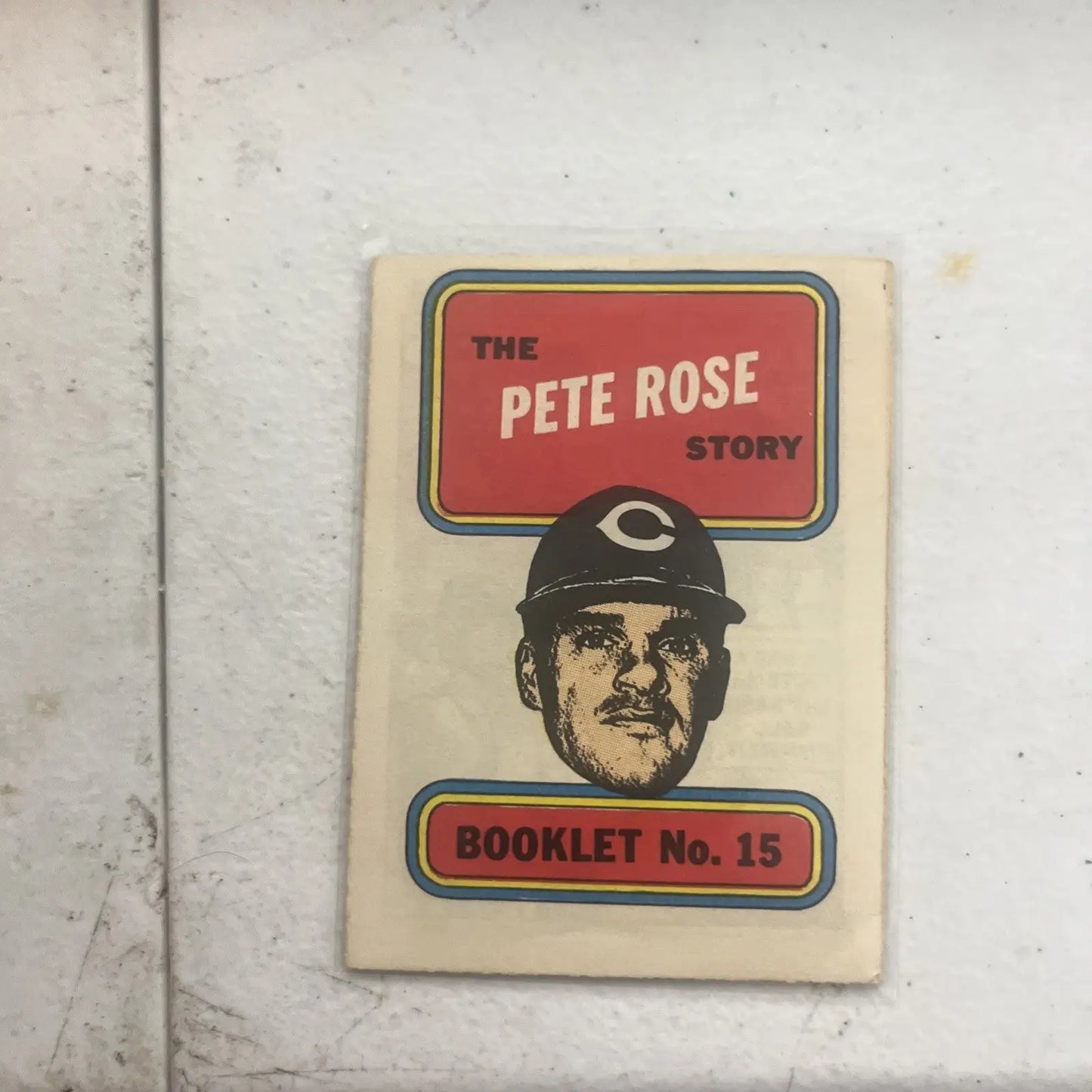 PETE ROSE 1970 Topps Booklet #15 Cincinnati Reds - Baseball Card Single