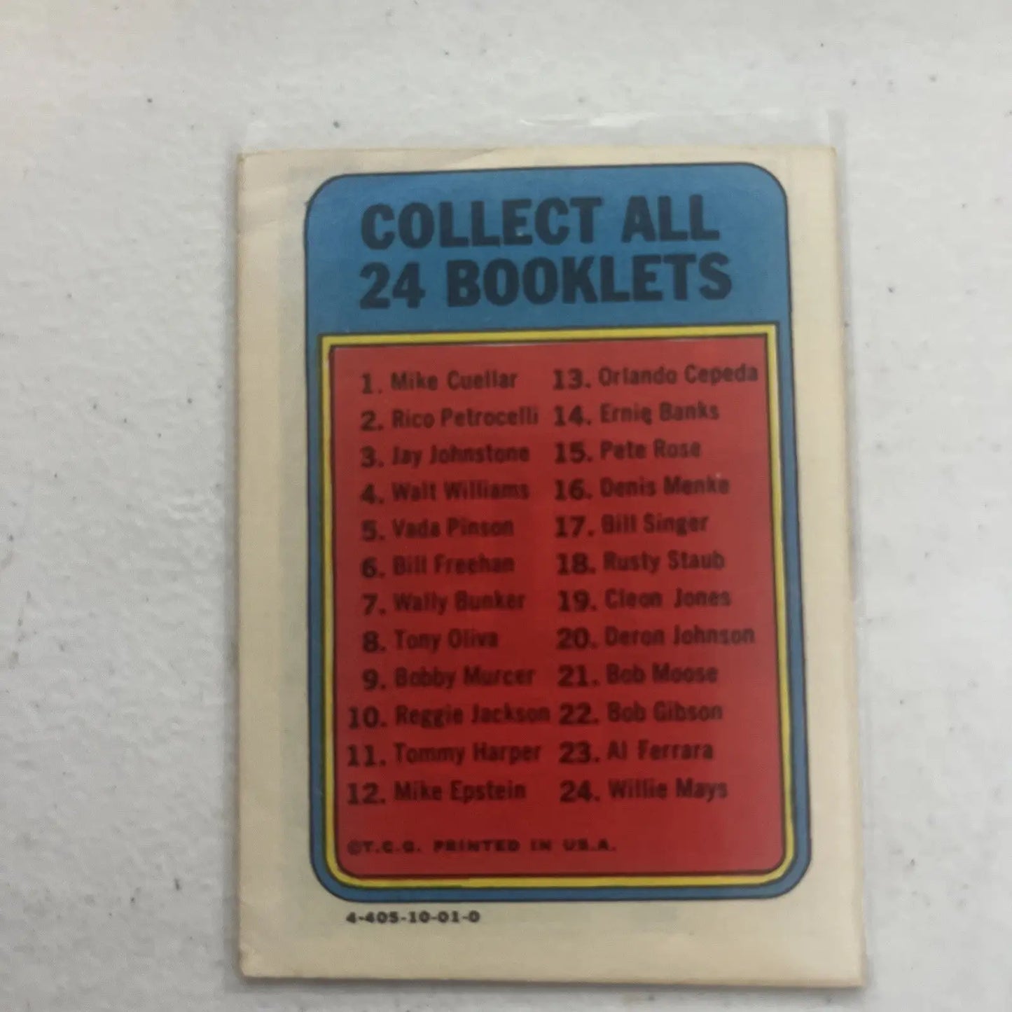 PETE ROSE 1970 Topps Booklet #15 Cincinnati Reds - Baseball Card Single
