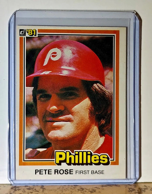 Pete Rose 1981 Donruss First Edition Collector Series MLB #371 Card Phillies - Baseball Card Single