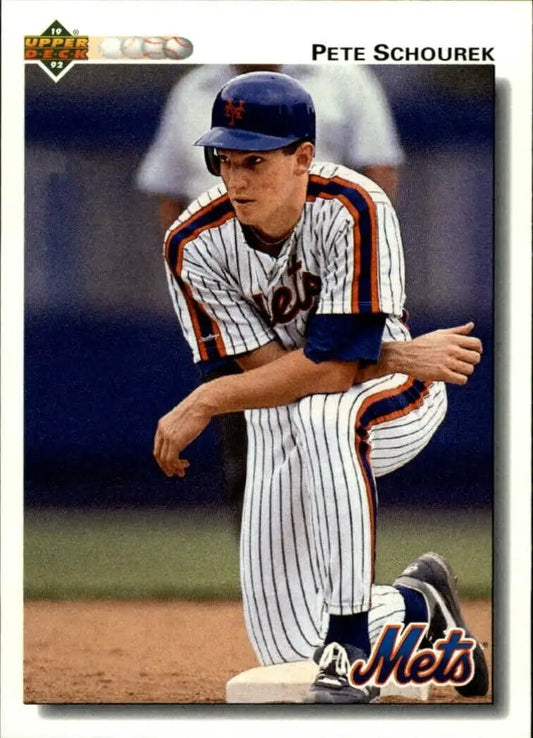 Pete Schourek 1992 Upper Deck MLB #673 Baseball Card New York Mets - Baseball Card Single