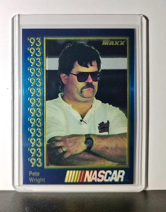 Pete Wright 1993 Maxx Premier Plus Racing #134 NASCAR Card Hagan Enterprises - Racing Card Single