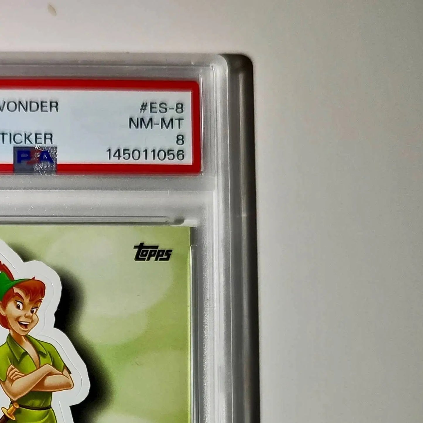 Peter Pan 2025 Topps Disney #ES-8 Enchanted Sticker Card Peter Pan PSA 8 - Non-Sports Card Single