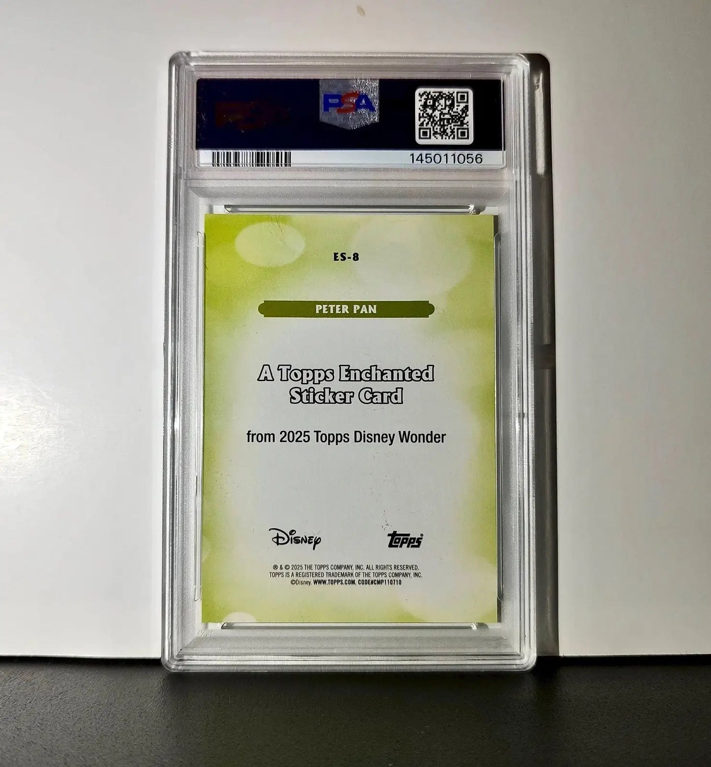 Peter Pan 2025 Topps Disney #ES-8 Enchanted Sticker Card Peter Pan PSA 8 - Non-Sports Card Single