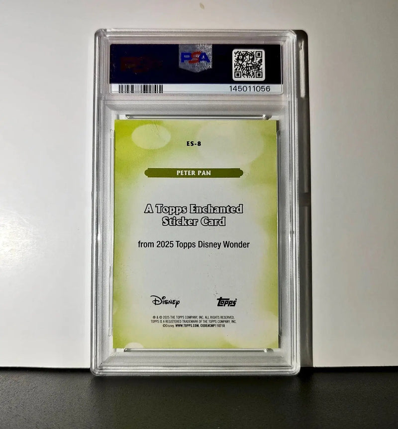 Peter Pan 2025 Topps Disney #ES-8 Enchanted Sticker Card Peter Pan PSA 8 - Non-Sports Card Single