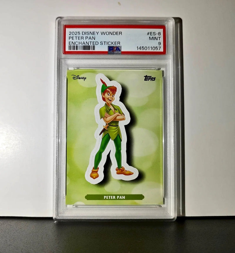 Peter Pan 2025 Topps Disney #ES-8 Enchanted Sticker Card Peter Pan PSA 9 - Non-Sports Card Single