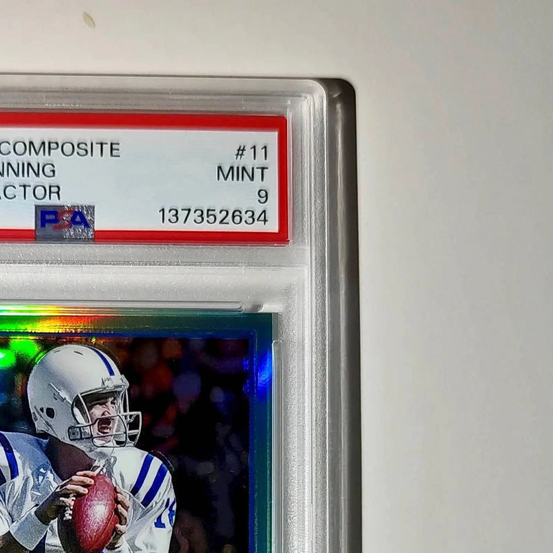 Peyton Manning 2023 Topps #11 057/199 Aqua Refractor PSA 9 Mint - Football Card Single