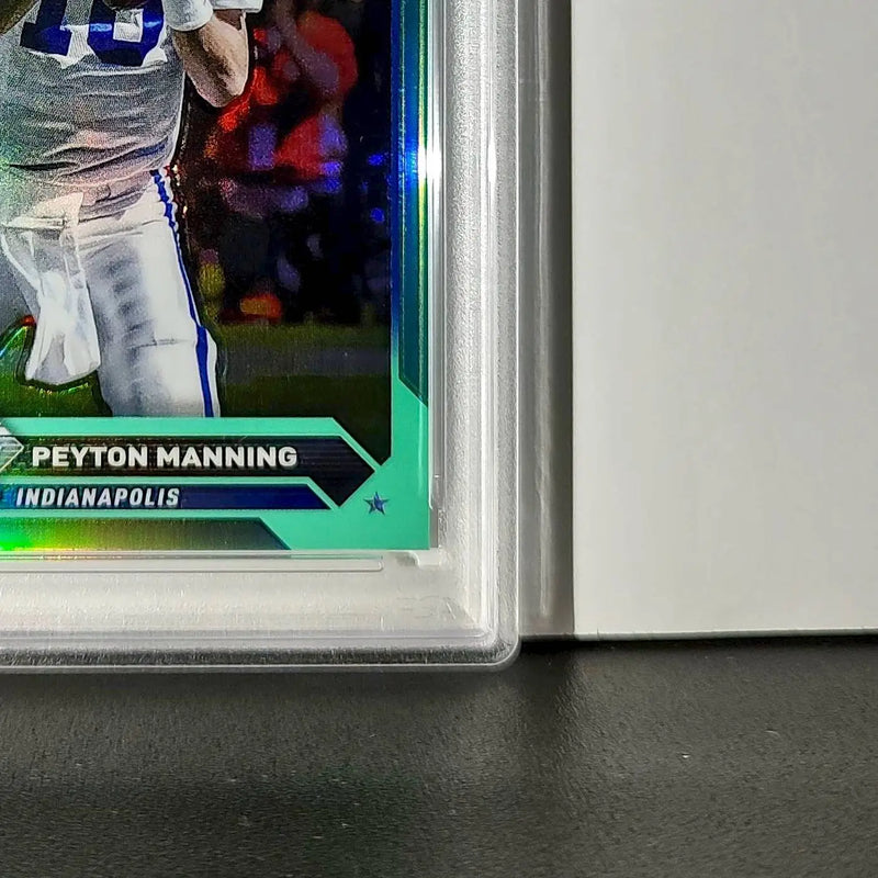 Peyton Manning 2023 Topps #11 057/199 Aqua Refractor PSA 9 Mint - Football Card Single