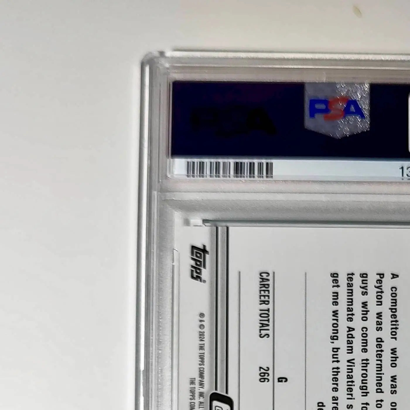 Peyton Manning 2023 Topps #11 057/199 Aqua Refractor PSA 9 Mint - Football Card Single