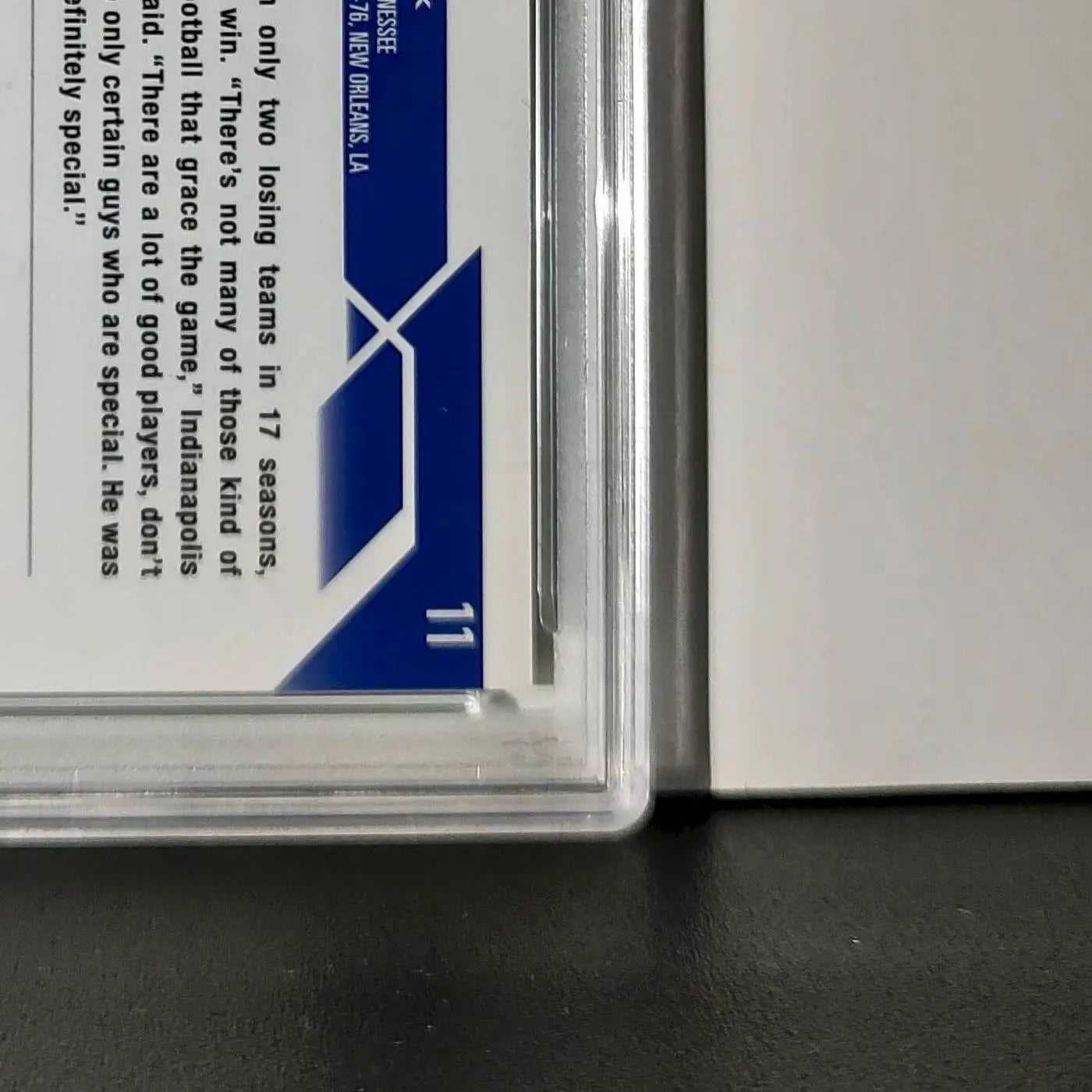 Peyton Manning 2023 Topps #11 057/199 Aqua Refractor PSA 9 Mint - Football Card Single