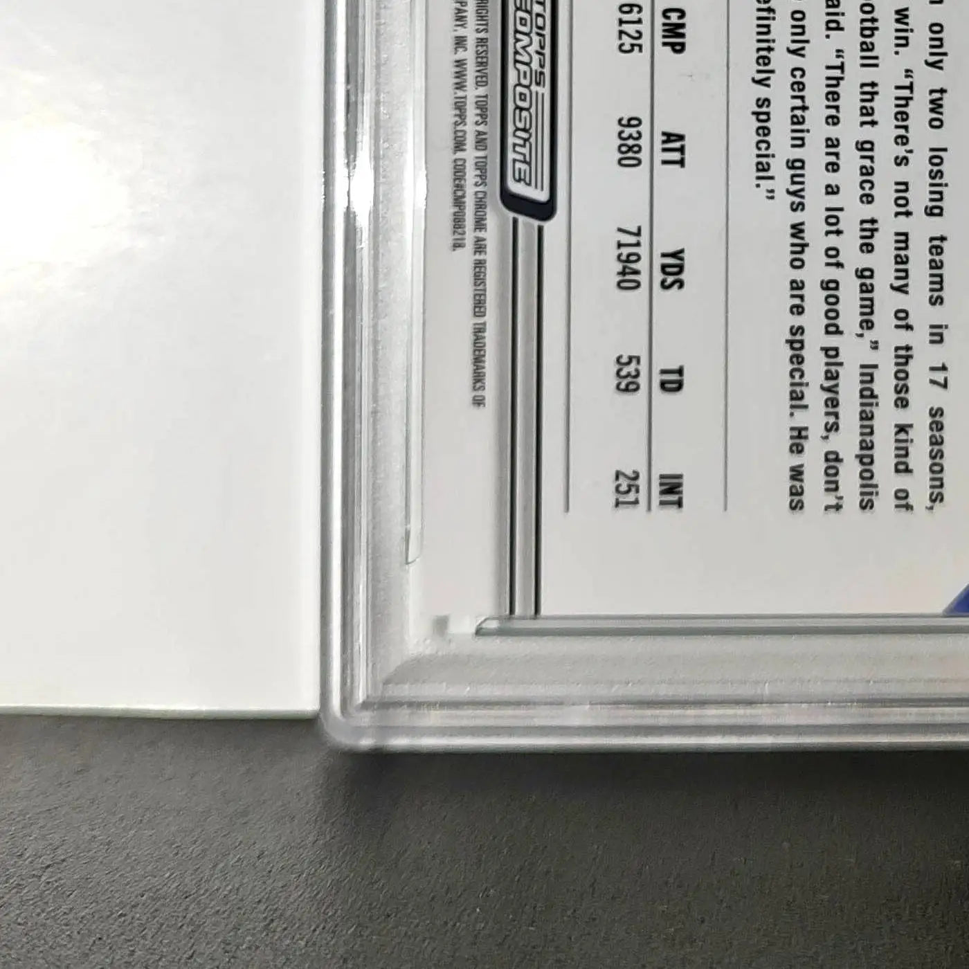Peyton Manning 2023 Topps #11 057/199 Aqua Refractor PSA 9 Mint - Football Card Single