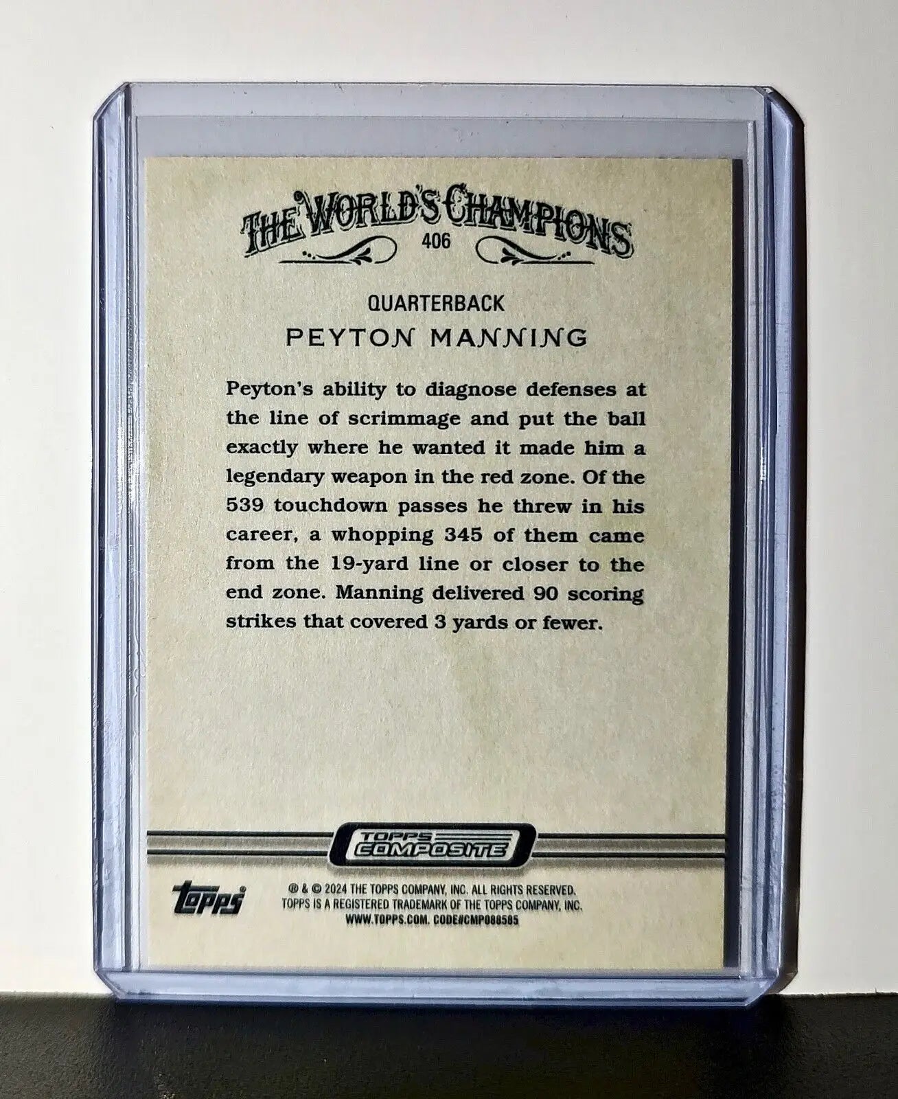 Peyton Manning 2023 Topps Allen & Ginter NFL #406 Card Indianapolis Colts