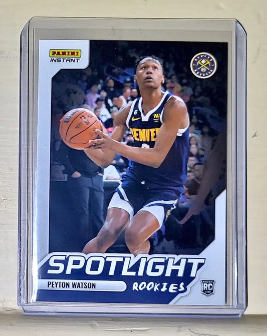 Peyton Watson 2022-23 Panini NBA #30 Spotlight Rookies Card 1/965 - Basketball Card Single