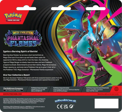 Pokémon Mega Evolution: Phantasmal Flames 3-Pack Blister Sneasel or Weavile | Columbia Sports Cards