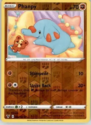 Phanpy - SWSH04: Vivid Voltage - 086/185 - Reverse Holo LP - Pokémon Card Single