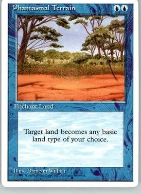 Phantasmal Terrain - Fourth Edition ALTERNATE - LP Magic: The Gathering - Magic Card Single