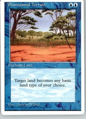 Phantasmal Terrain - Fourth Edition ALTERNATE - MP Magic: The Gathering - Magic Card Single