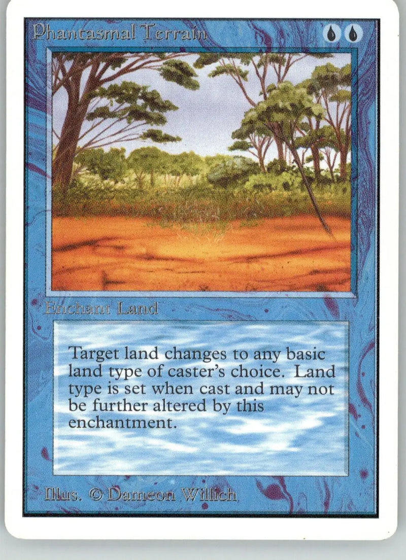 Phantasmal Terrain - Unlimited Edition - HP Magic: The Gathering - Magic Card Single