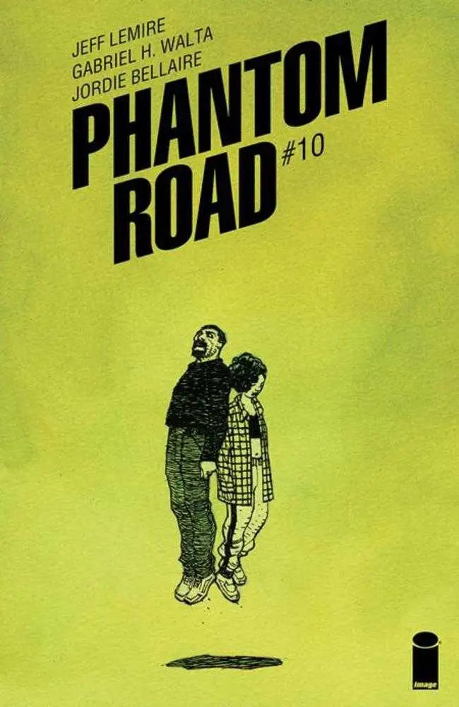 Comic book cover for Phantom Road #10 features a couple silhouette in vibrant colors