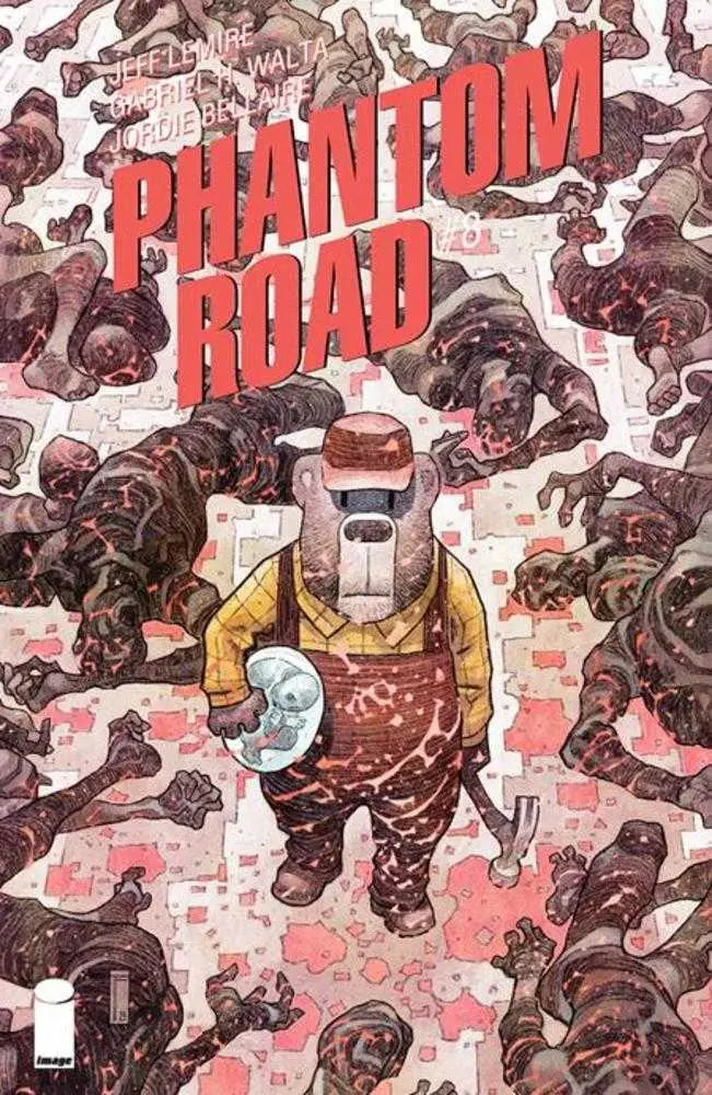 Phantom Road #8 Cover B features a hazmat figure in red mist, perfect for trading cards