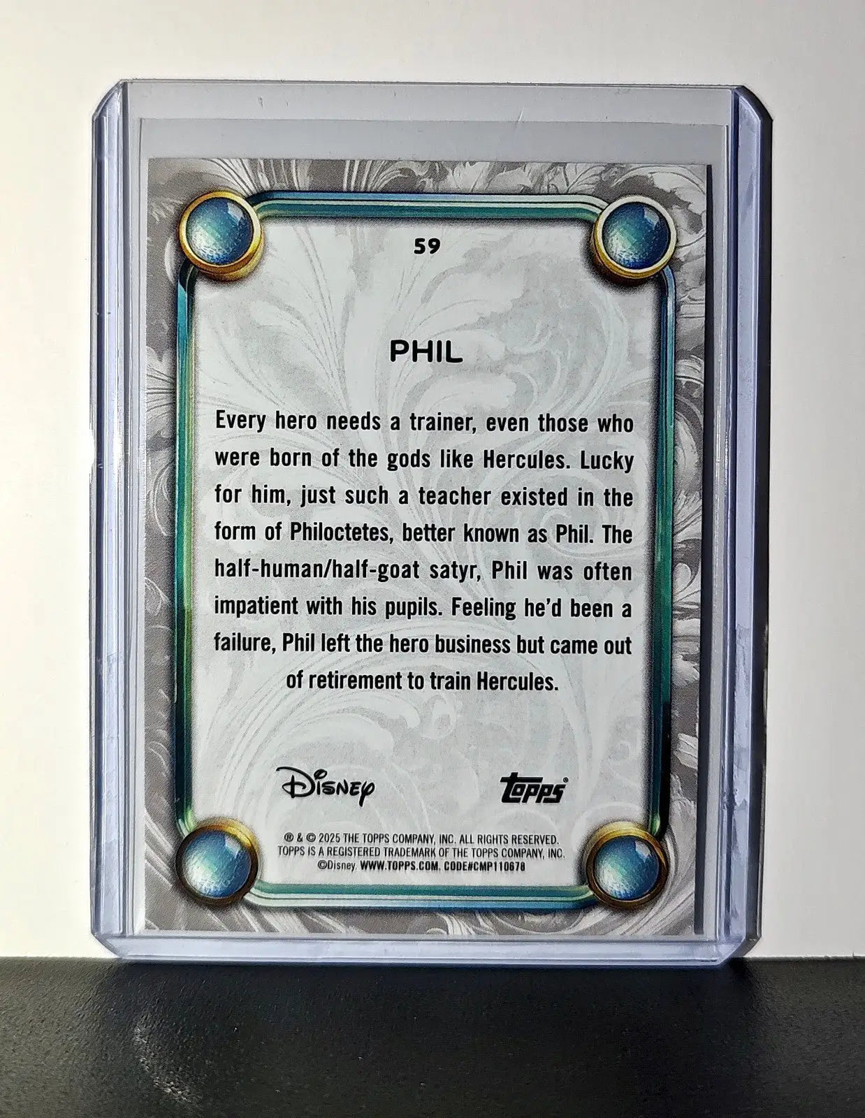 Phil 2025 Topps Disney Wonder #59 Card Hercules