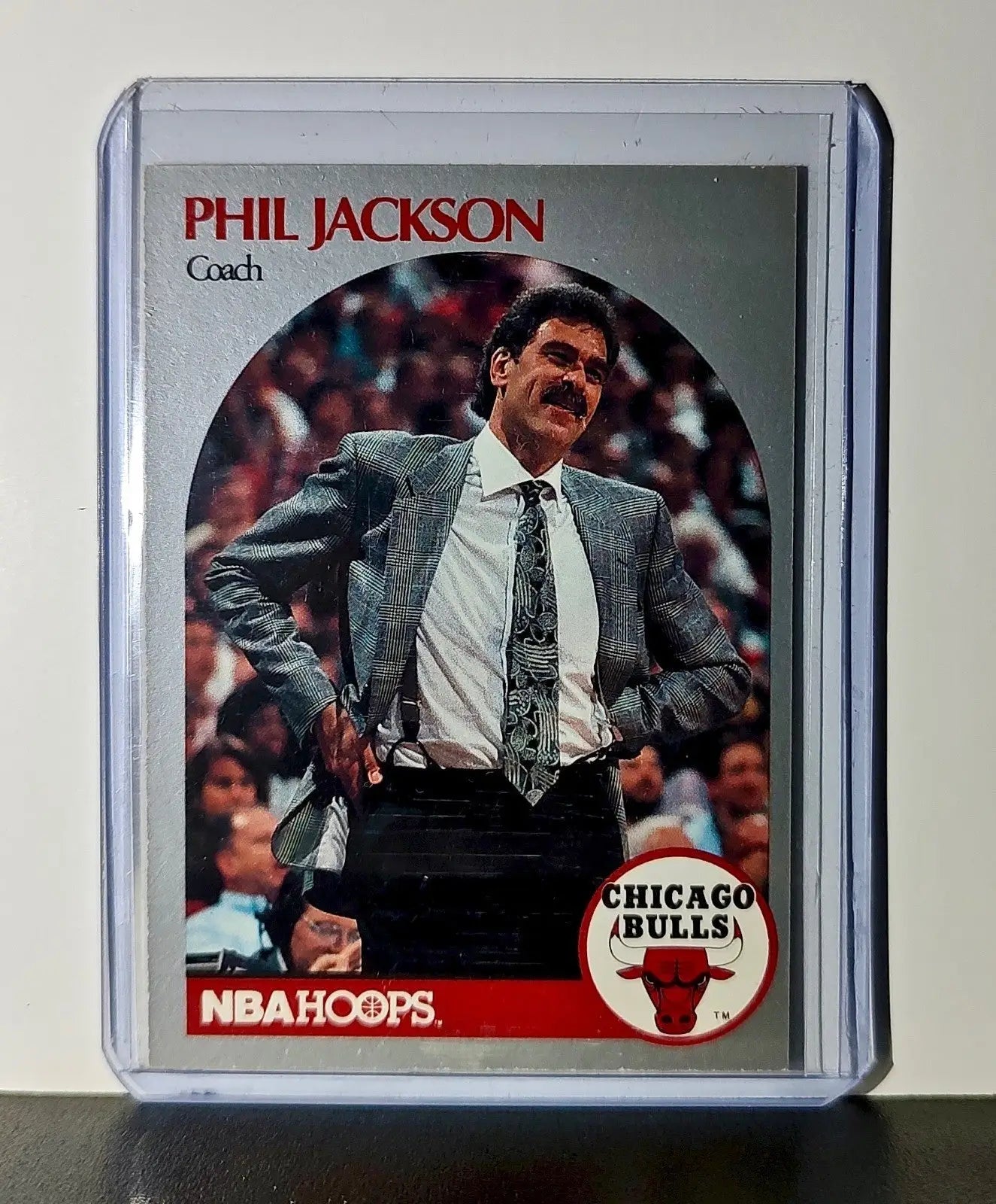 Phil Jackson 1990 NBA Hoops NBA #308 Card Chicago Bulls - Basketball Card Single